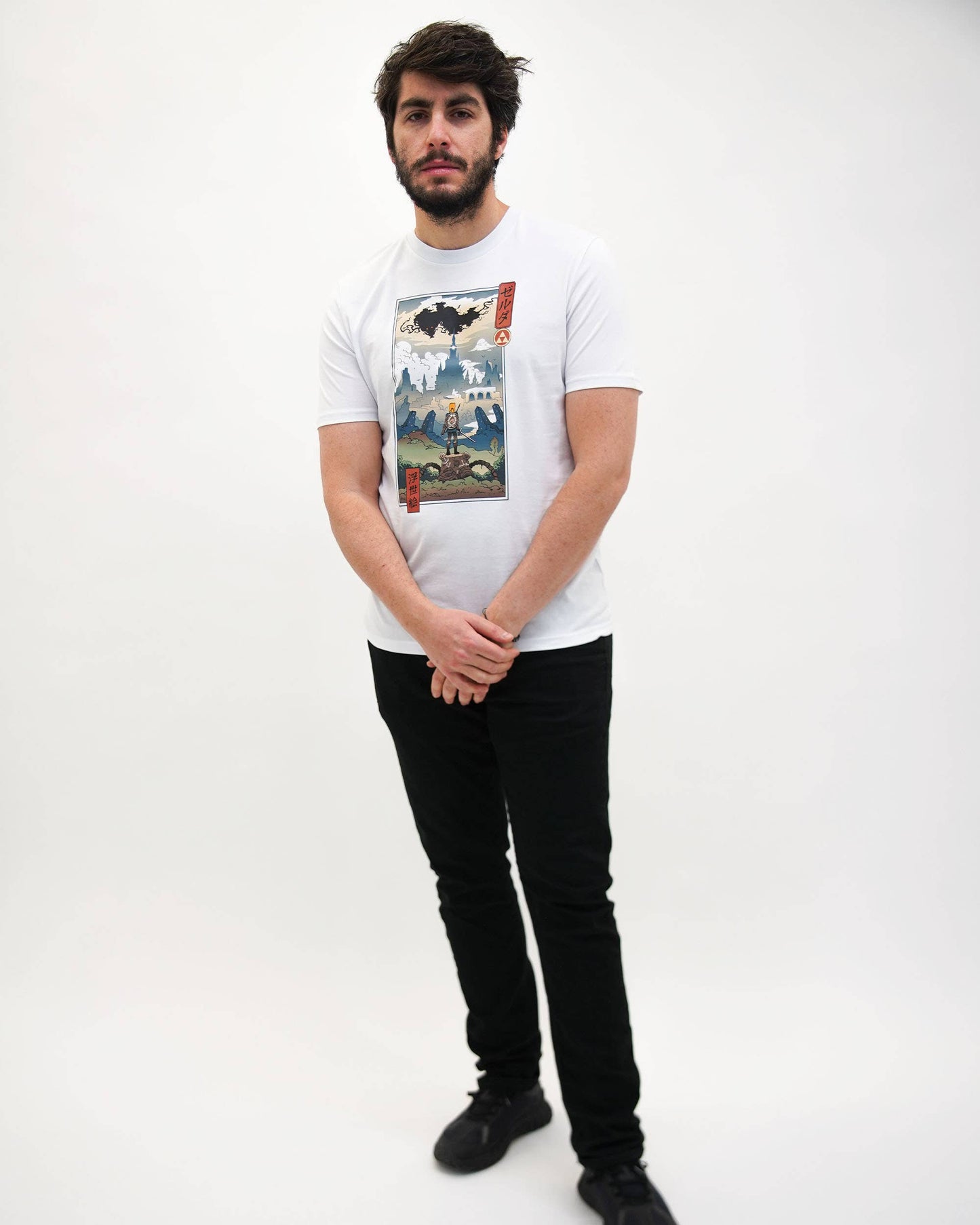 T-shirt unisex manga Ukiyo-e ispirata a Zelda