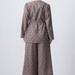 Set kimono e pantaloni culotte a fantasia