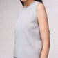 Top in maglia con collo gioiello