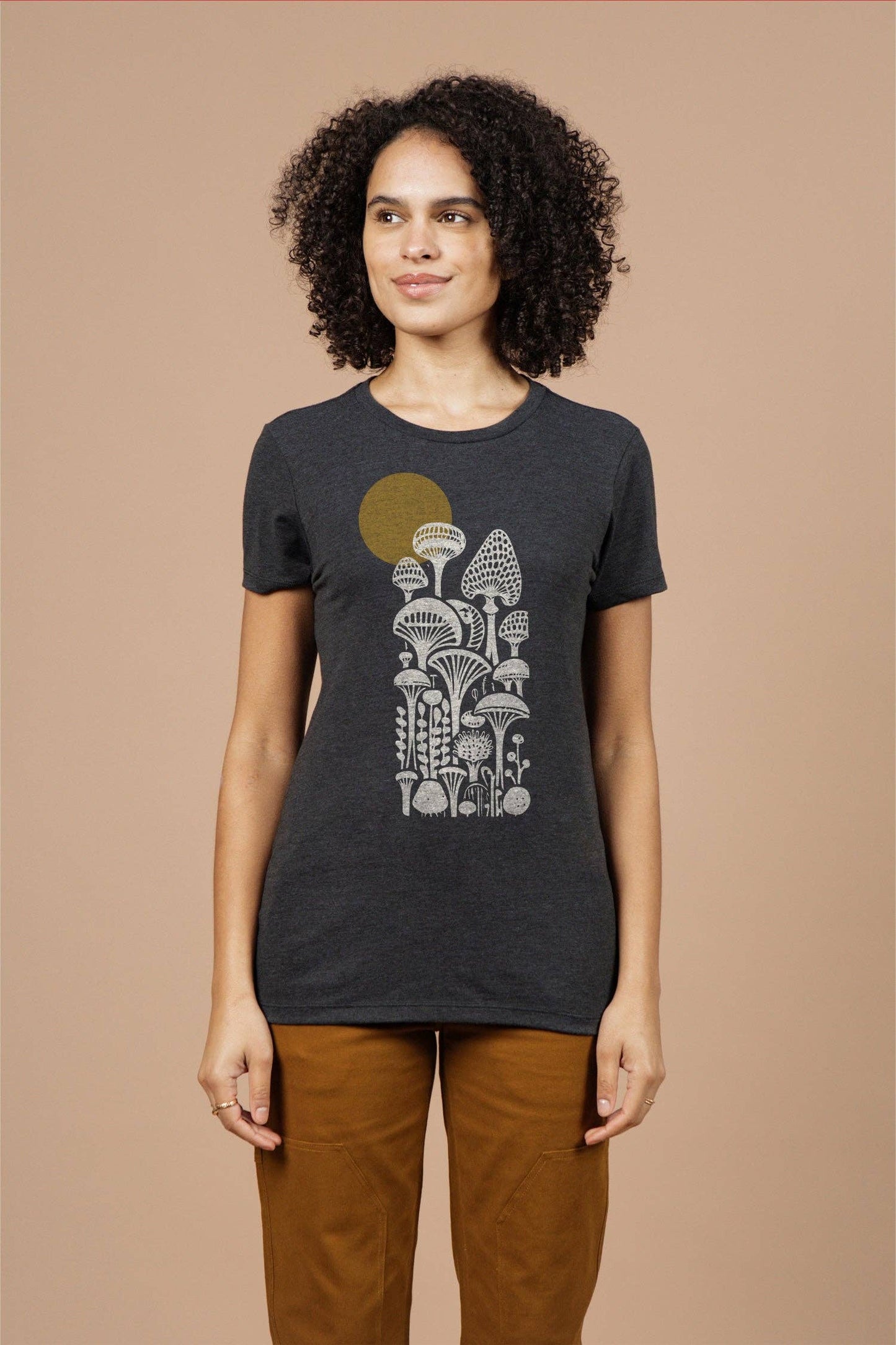 T-shirt donna Mycology nera