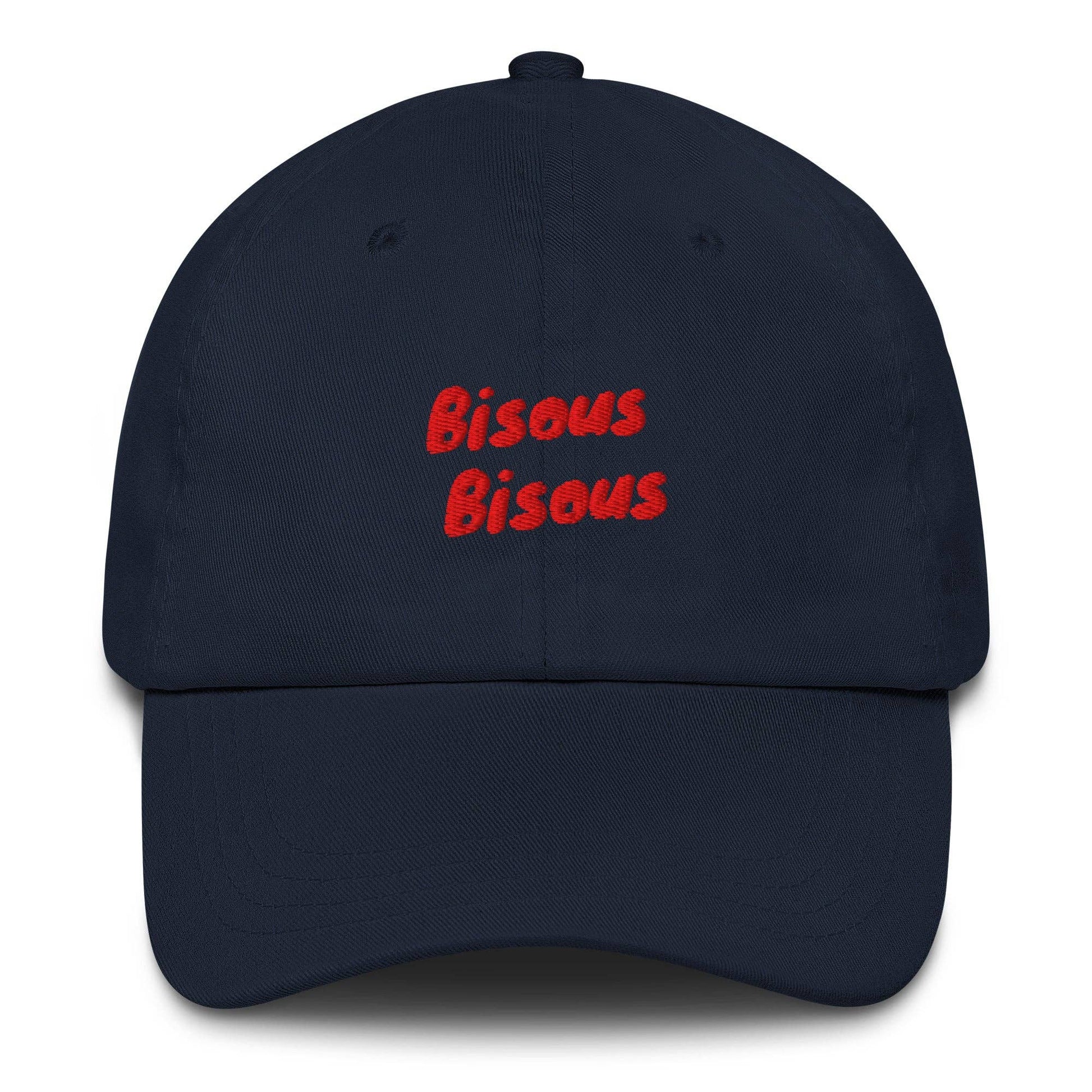 Cappellino dad hat Bisous Bisous ricamato