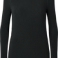 Top Amalie in lana e viscosa nero
