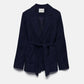 Blazer in velluto a coste con cintura
