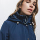 Parka con cappuccio e coulisse regolabile