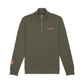 Maglione Basic con Zip Color Khaki