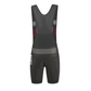 Pantaloncini da ciclismo neri con bretelle