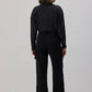 Pantaloni cargo in gabardine neri