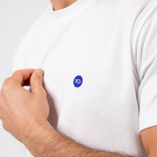 T-shirt Surfer in Cotone Biologico Bianca