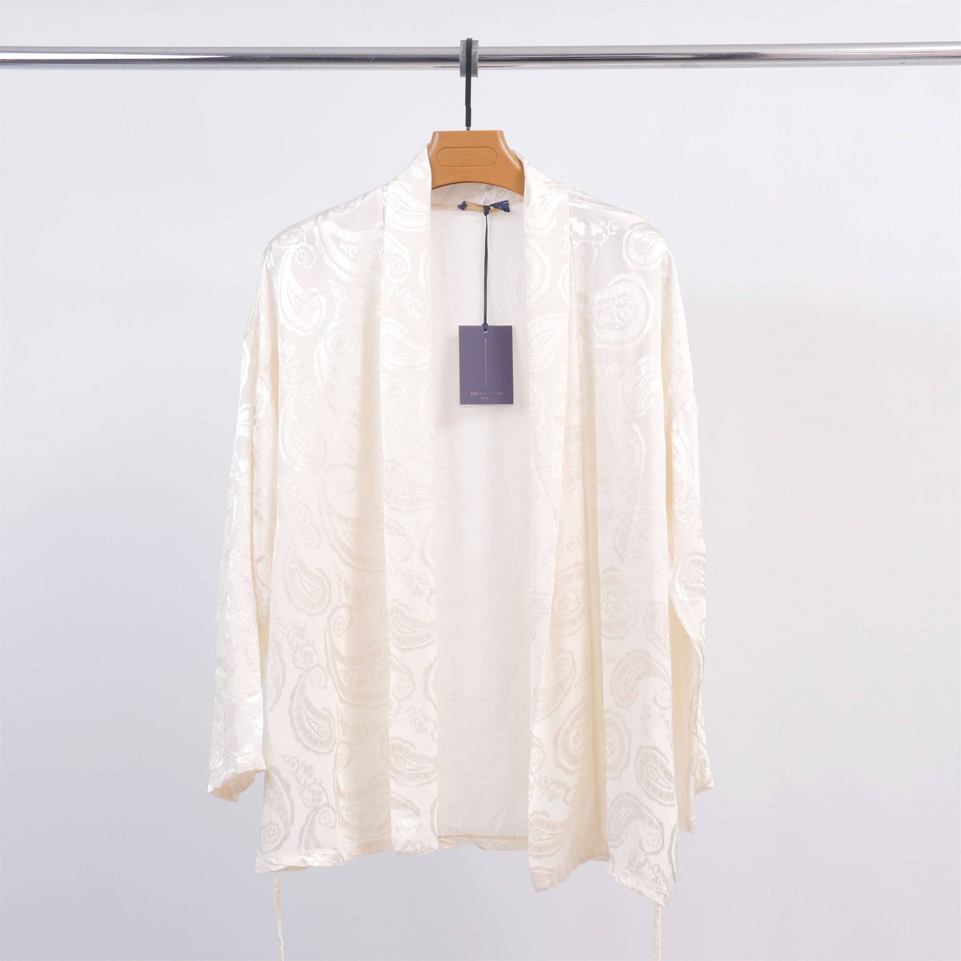 Giacca kimono goffrata in viscosa