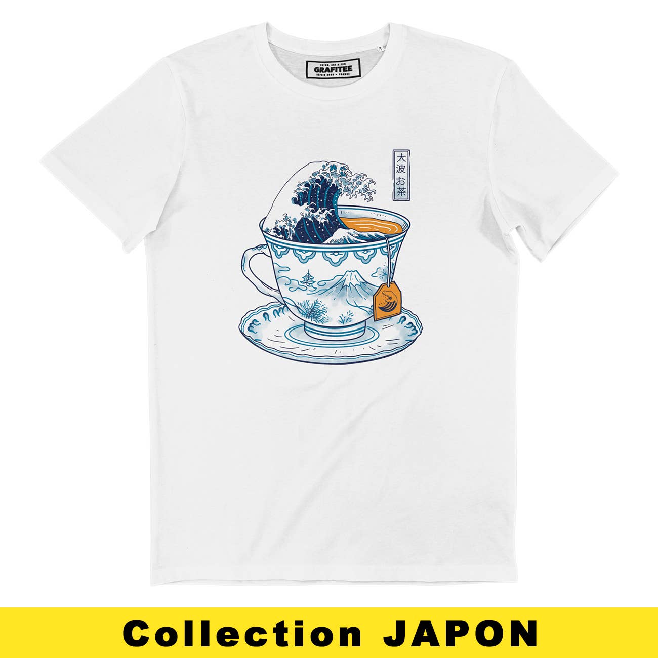 T-shirt vintage giapponese Kanagawa Tea
