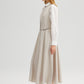 Completo con gilet e gonna maxi con bottoni