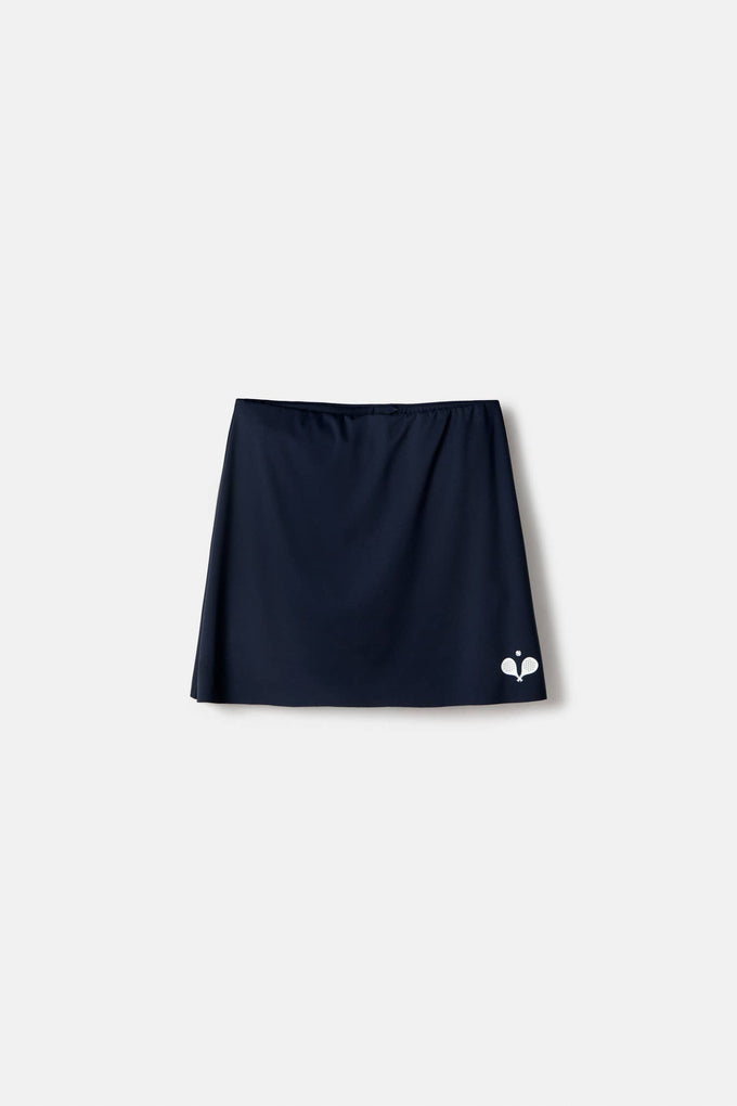 Gonna pantaloncino sportiva con shorts interni e tasca laterale