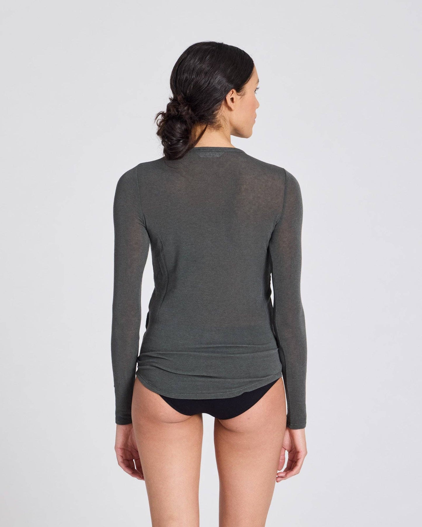 Top in lana Thyra colore Beluga