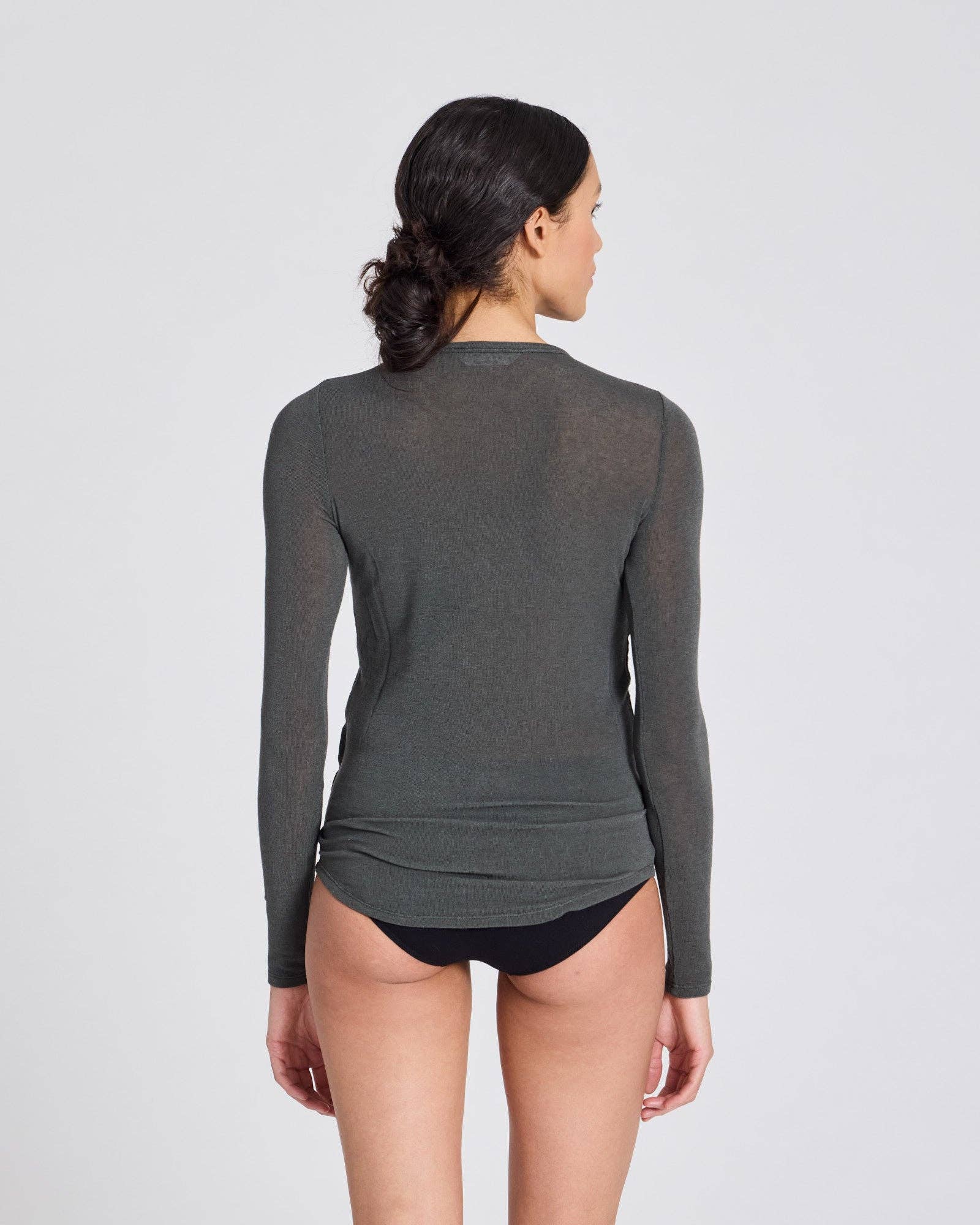Top in lana Thyra colore Beluga