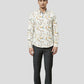 Camicia slim fit elasticizzata con stampa bubbles