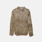 Camicia animalier in cotone