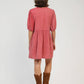 Vestito corto Oleonia rosa