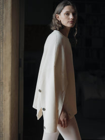 Mantella maglione convertibile in lana merino extrafine