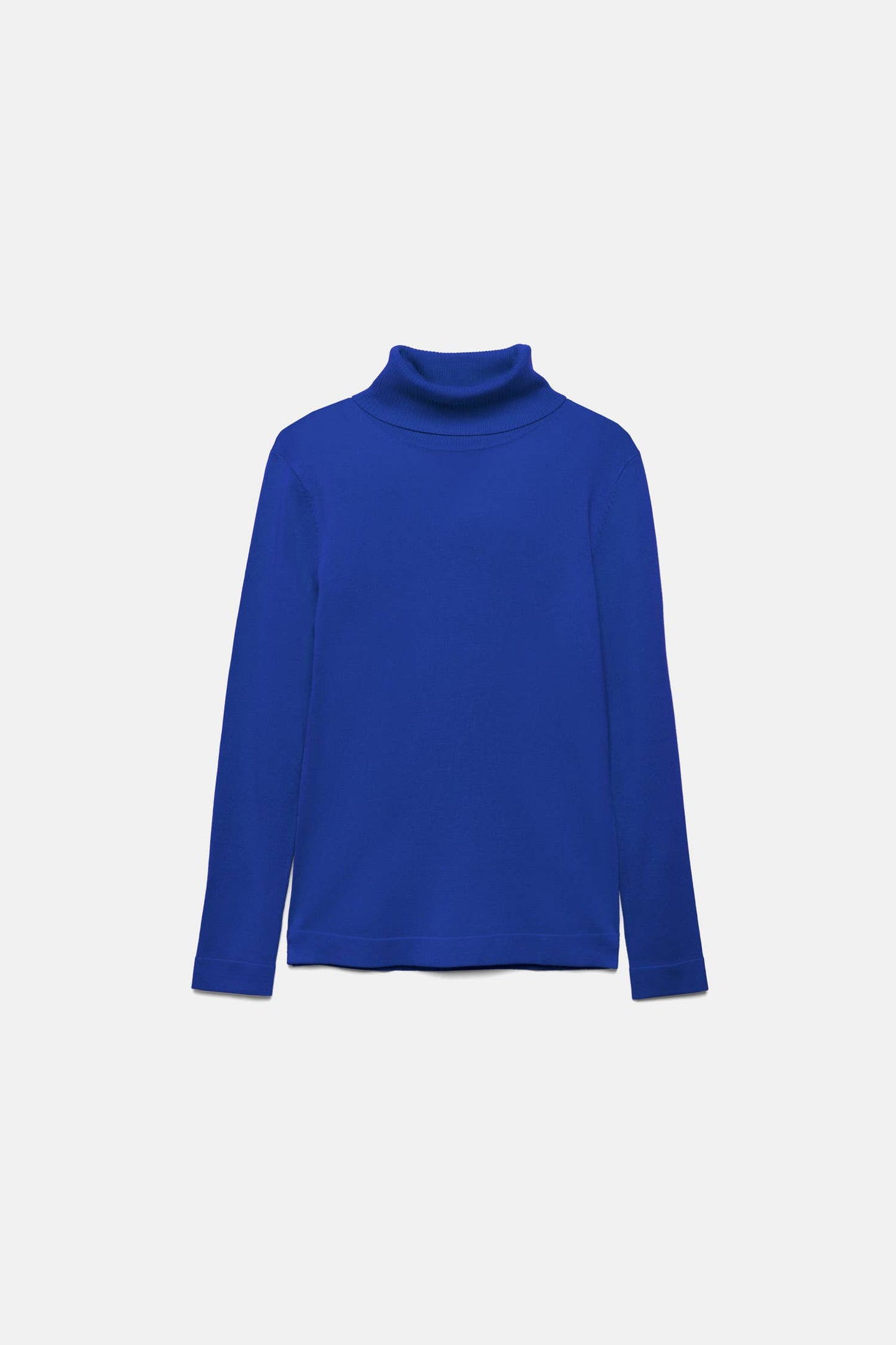 Maglione a maglia rasata con collo alto