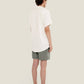 Camicia waffle bianca in cotone