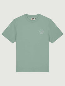 T-shirt unisex verde con ricamo Loco Monky
