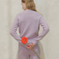 Maglione girocollo boxy in misto cashmere