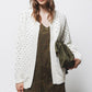 Cardigan in maglia strutturata