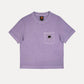 T-shirt donna lavanda tinta a pigmento Garceta