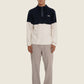 Maglione in pile bicolore unisex Carbon White