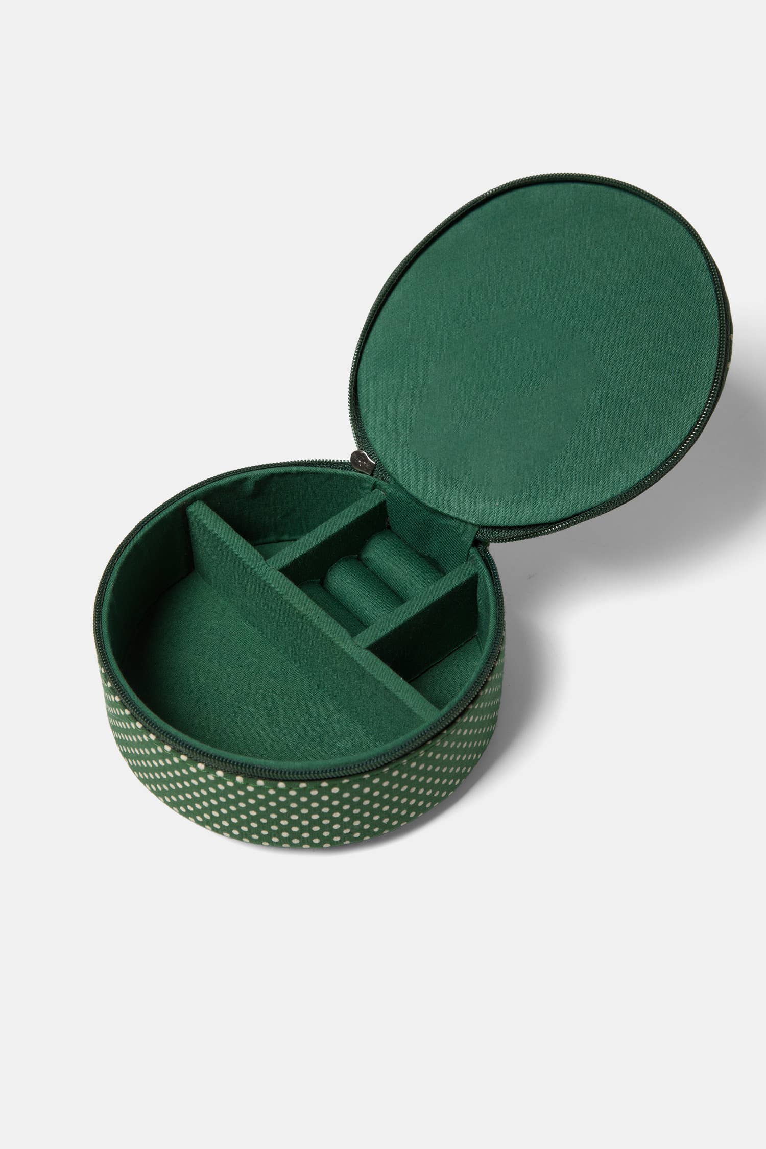 Astuccio Portagioie a Pois con Zip
