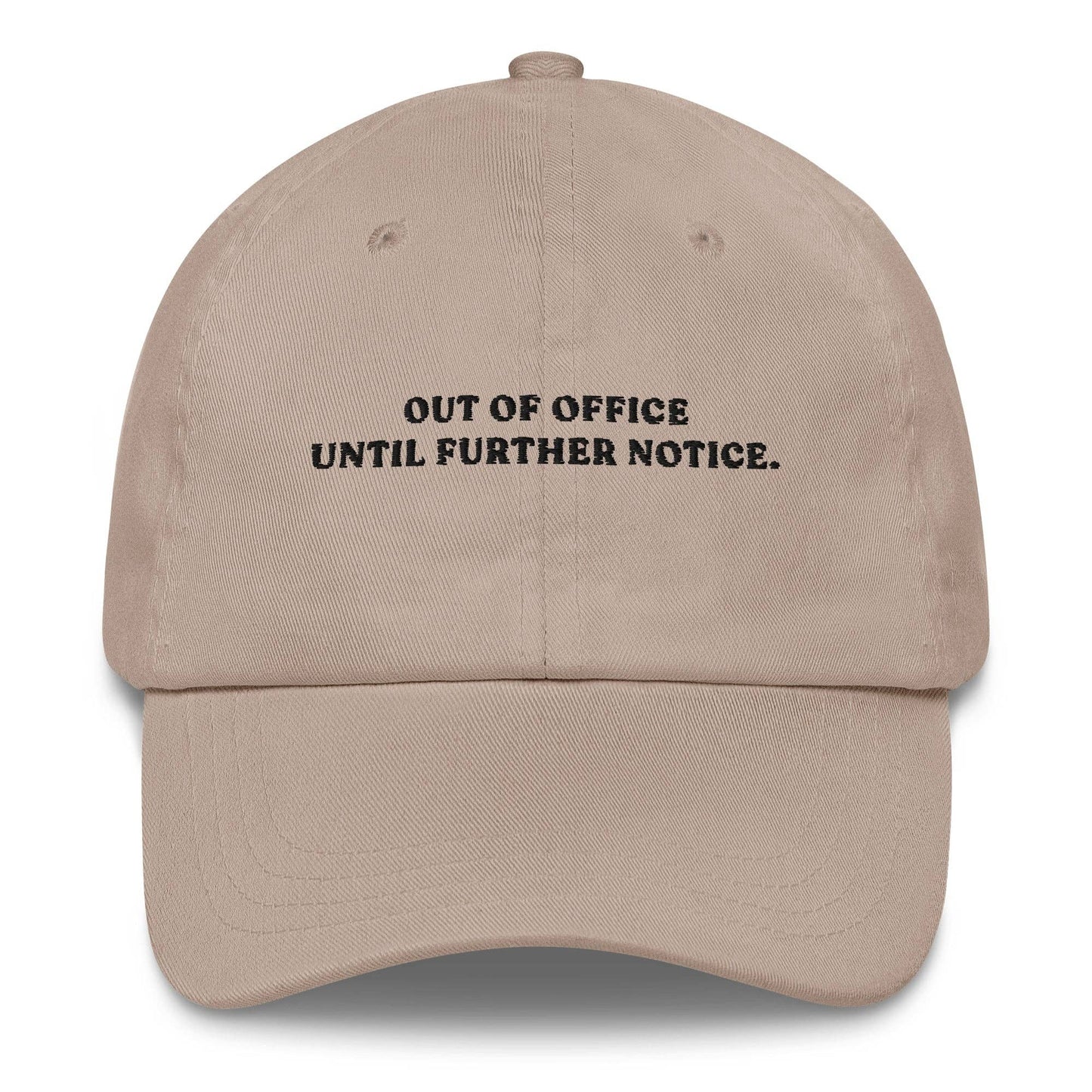 Cappellino baseball ricamato "Out of Office"