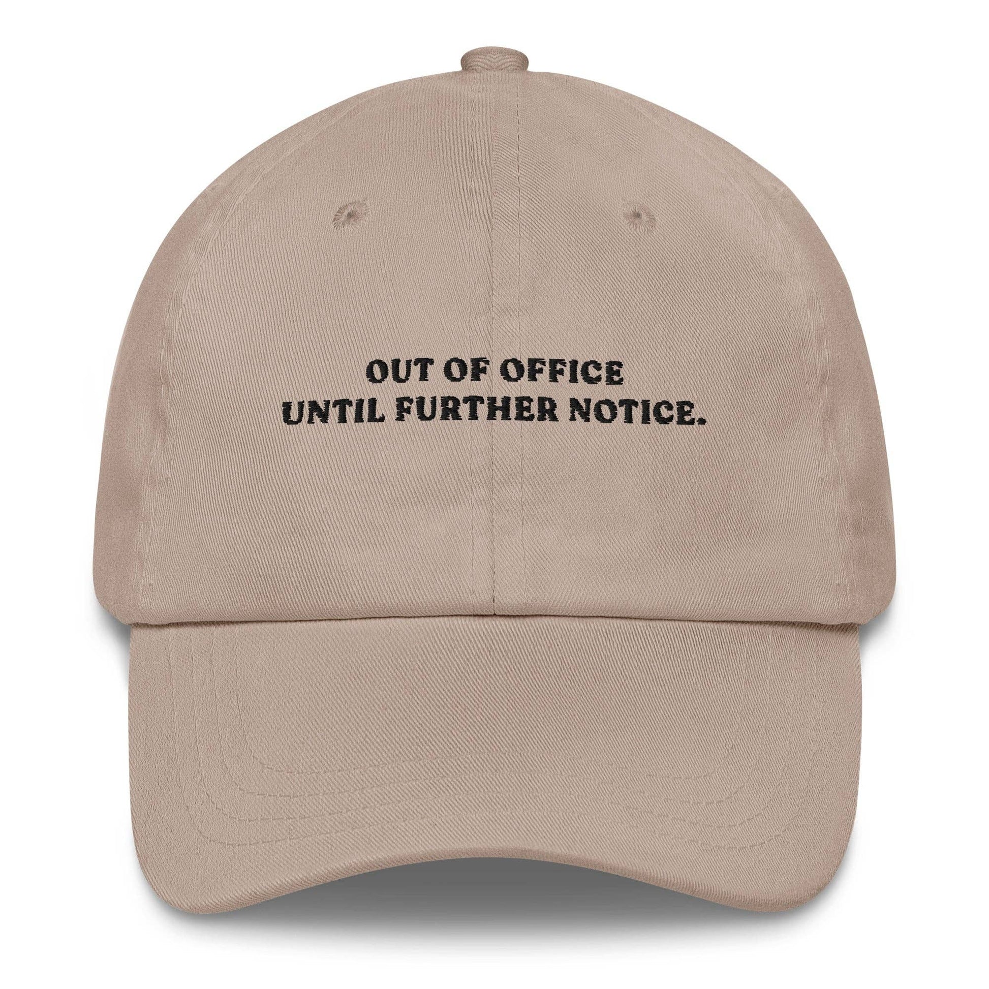 Cappellino baseball ricamato "Out of Office"