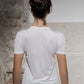 T-shirt in lana merino e seta
