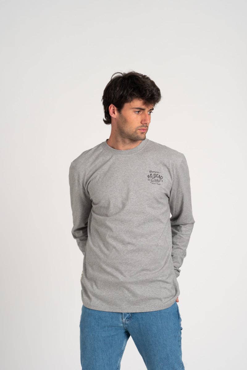 T-shirt a Manica Lunga Snake Riders in Cotone Organico