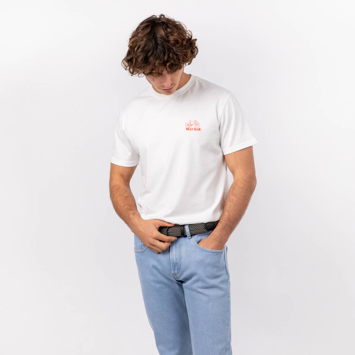 Cintura intrecciata elastica grigio scuro