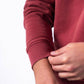 Felpa in cotone biologico bordeaux Winter Edition