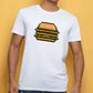 T-shirt Burger Pixel in cotone biologico