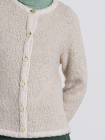 Giacca in maglia bouclé con scollo tondo