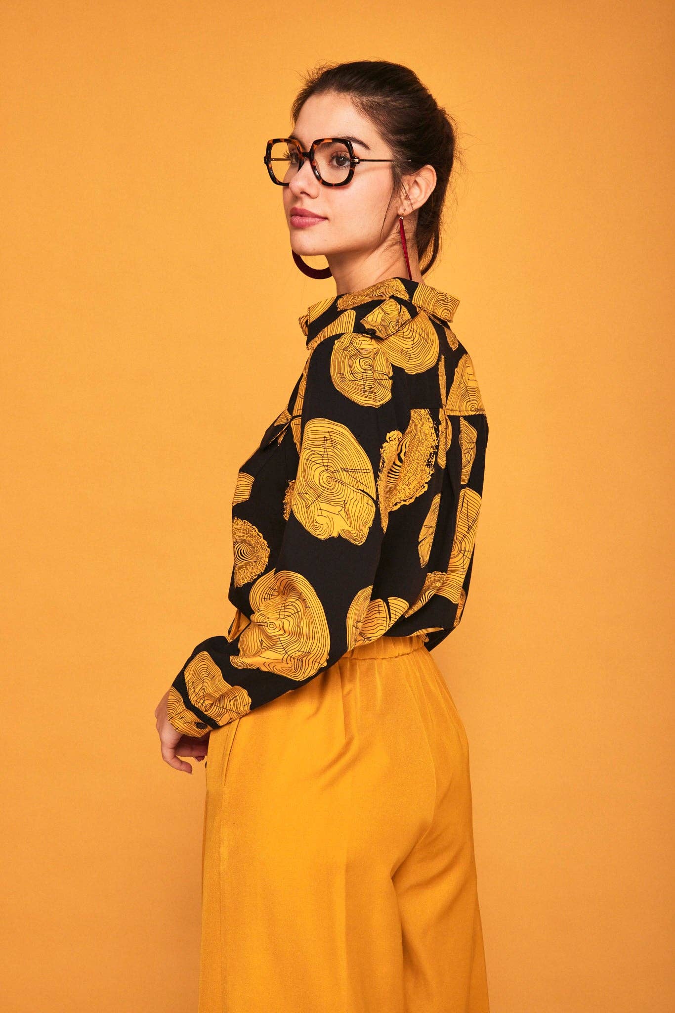 Camicia Canario in viscosa con stampa