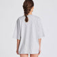 T-shirt Oversize in Cotone Biologico GOTS Grigio Melange