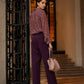 Pantaloni dritti strutturati da donna