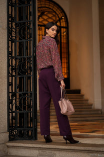 Pantaloni dritti strutturati da donna