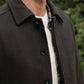 Cappotto corto Clive in lana verde salvia scuro