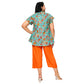 Camicetta estiva boho in voile di cotone a maniche corte