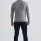 Dolcevita uomo effetto cashmere grigio argento