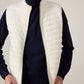 Gilet reversibile imbottito grigio latte