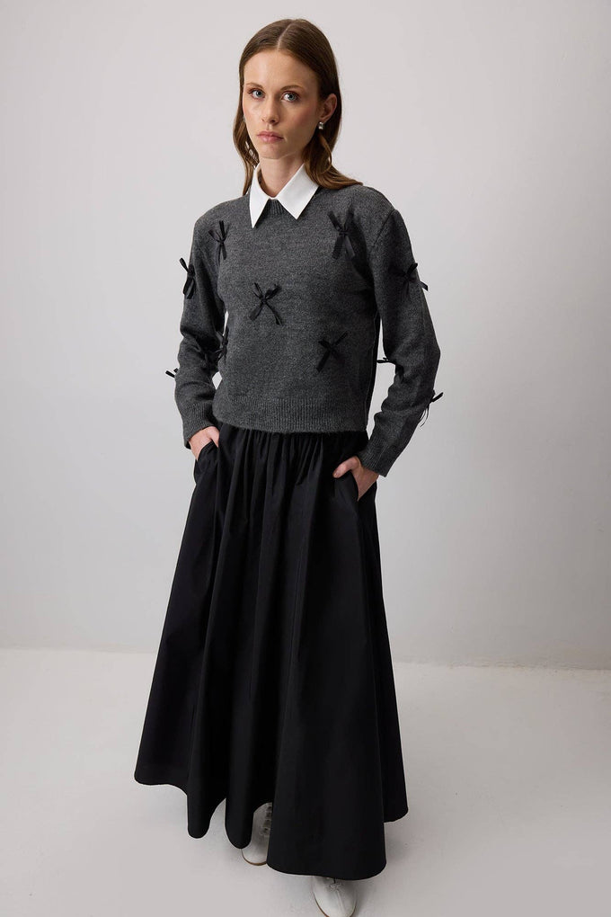 Maglione a maglia annodato Bolu