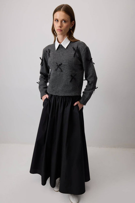 Maglione a maglia annodato Bolu