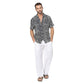 Camicia estiva a maniche corte con stampa