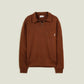 Felpa Earth con zip e collo polo